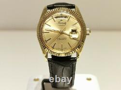 Vintage Rare Day-date Swiss Gold Plated Men's Automatic Watch Kamatz (sicura)