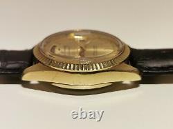 Vintage Rare Day-date Swiss Gold Plated Men's Automatic Watch Kamatz (sicura)