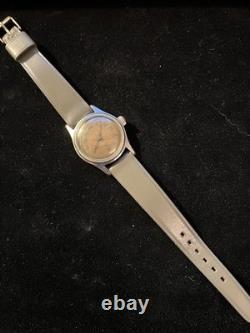 Vintage Rare Delbana Military Style Men's Swiss Watch, 17j, Running
