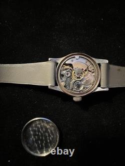 Vintage Rare Delbana Military Style Men's Swiss Watch, 17j, Running