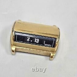 Vintage Rare Derby Swissonic Swiss Men's Drivers Wrist Watch Jump Hour Scarce