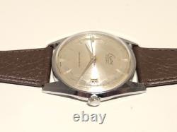 Vintage Rare Elegant Chromed Men's Swiss Mechanical Watch Creation Mastership
