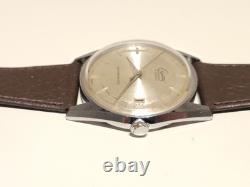 Vintage Rare Elegant Chromed Men's Swiss Mechanical Watch Creation Mastership