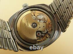 Vintage Rare Enicar Ddg 190 Automatic Tv Case Watch Bulky Swiss Made 1970