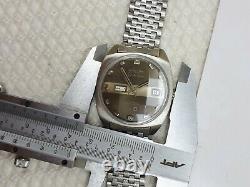 Vintage Rare Felca Space Star Ar Date Day Swiss Wrist Watch Auto Men's Nice Dial