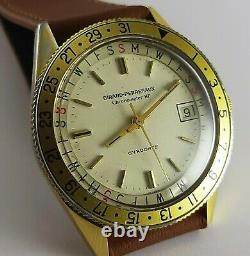 Vintage Rare Girard-Perragaux Chronometer HF Gyrodate Men watch Swiss Automatic