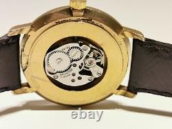 Vintage Rare Golden Tone Collectible Men's Swiss Watch With Twenty USA Coin Dial