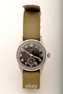 Vintage Rare Helvetia Military German DH type Watch Swiss12 months full warranty