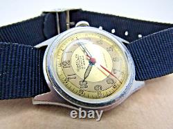 Vintage Rare J. Kalberman Rogelin Military Swiss 17 Jewel Winding Cal. 275 Watch