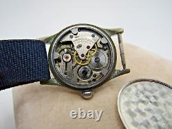 Vintage Rare J. Kalberman Rogelin Military Swiss 17 Jewel Winding Cal. 275 Watch