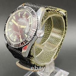 Vintage Rare Lucerne Marine Luxus Diver Calendar One Jewel EB 8810 Swiss Watch