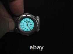 Vintage Rare Men's Swiss Army Brand Backlit Caliber Movement ISA 137 Jewel Watch