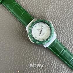 Vintage Rare Men's Zodiac Green Swiss Formula 200MM 713.82.63 Nice Running