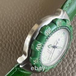 Vintage Rare Men's Zodiac Green Swiss Formula 200MM 713.82.63 Nice Running