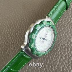 Vintage Rare Men's Zodiac Green Swiss Formula 200MM 713.82.63 Nice Running