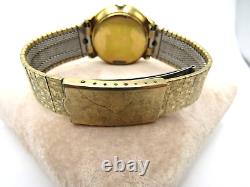 Vintage Rare Mido Ocean Star Powerwind Swiss Watch Gold Filled Mesh Bracelet