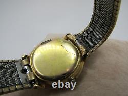 Vintage Rare Mido Ocean Star Powerwind Swiss Watch Gold Filled Mesh Bracelet