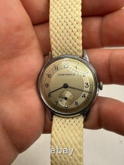 Vintage Rare Military Wwii Era Swiss Mechanical Watch Agir Watch