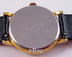 Vintage Rare Military Wwii Era Swiss Mechanical Watchcortebertgold Plated# 36a