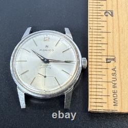 Vintage Rare Monico Incabloc Hand Watch Swiss Made 17 Jewels Automatic