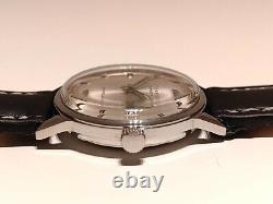 Vintage Rare Nice Swiss Men's All Stainless Steel Automatic Watch Tusal 25j