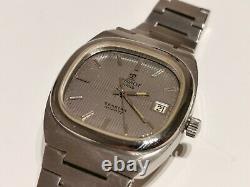 Vintage Rare Nice Tv Model Swiss Men's St. Steel Quartz Watch Tissot Seastar