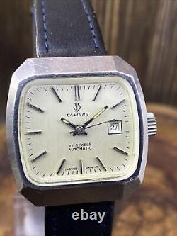 Vintage Rare Nice Women Swiss Automatic Watch Candino 21 Jewels #1108