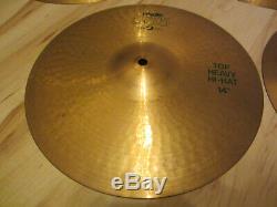 Vintage & Rare Paiste 505 Cymbal Set Swiss Made 14 HiHat / 16 Crash / 20 Ride