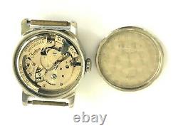 Vintage Rare Perpetuum Zentra Automatic Military Swiss Men`s Wristwatch