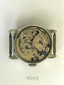 Vintage Rare Perpetuum Zentra Automatic Military Swiss Men`s Wristwatch