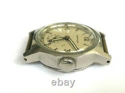 Vintage Rare Perpetuum Zentra Automatic Military Swiss Men`s Wristwatch