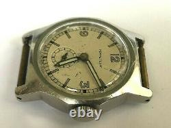 Vintage Rare Perpetuum Zentra Automatic Military Swiss Men`s Wristwatch
