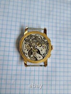 Vintage Rare Plaza eneve chronographe 17 rubis swiss made