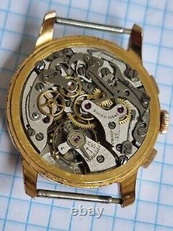 Vintage Rare Plaza eneve chronographe 17 rubis swiss made