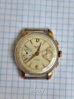 Vintage Rare Plaza eneve chronographe 17 rubis swiss made