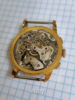 Vintage Rare Plaza eneve chronographe 17 rubis swiss made