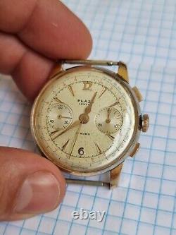 Vintage Rare Plaza eneve chronographe 17 rubis swiss made