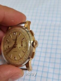 Vintage Rare Plaza eneve chronographe 17 rubis swiss made