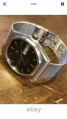 Vintage Rare RADO VOYAGER Day & Date Automatic Gents Swiss Watch, 1980's
