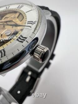 Vintage Rare RJW Skeleton Swiss Watch Manual Wind Classy Upscale Roman Numeral