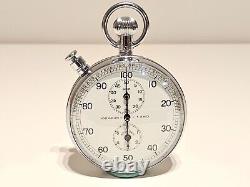 Vintage Rare Racing Works Swiss Split 100 Seconds Stop Watch Chronometer
