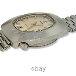 Vintage Rare Rado Watch Electro-Mechanical Wristwatch SS 13 Jewels Swiss