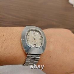 Vintage Rare Rado Watch Electro-Mechanical Wristwatch SS 13 Jewels Swiss