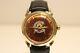 Vintage Rare Real Masonic Men's Swiss Gold Plated Automatic Watch Croton