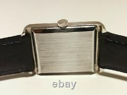 Vintage Rare Rectangular Tank Swiss Men's Ladies Mechanical Watch Habmann