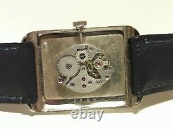 Vintage Rare Rectangular Tank Swiss Men's Ladies Mechanical Watch Habmann