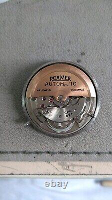 Vintage Rare Roamer Stringray Rotodate Automatic Swiss Mens Watch