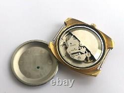 Vintage Rare Sicura Automatic 17 Jewels Swiss Old 1970`s Gold Plated Men Watch