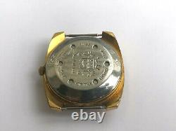 Vintage Rare Sicura Automatic 17 Jewels Swiss Old 1970`s Gold Plated Men Watch
