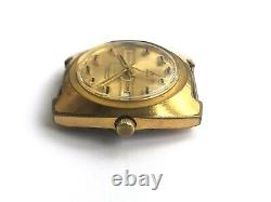 Vintage Rare Sicura Automatic 17 Jewels Swiss Old 1970`s Gold Plated Men Watch